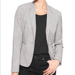 Banana Republic Light Grey One-Button Blazer
